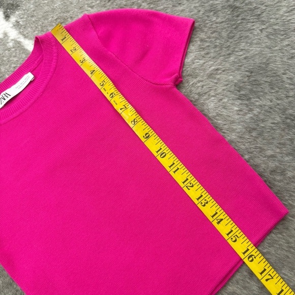 Zara Hot Pink Crop Top - Picture 9 of 10